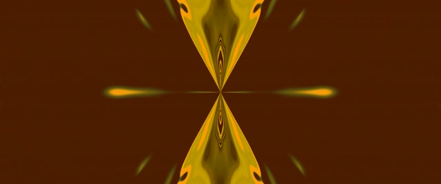 Golden Symmetrical Vortex Neon Tunnel VJ Loop 2.39:1 Cinemascope 60fps Screensaver