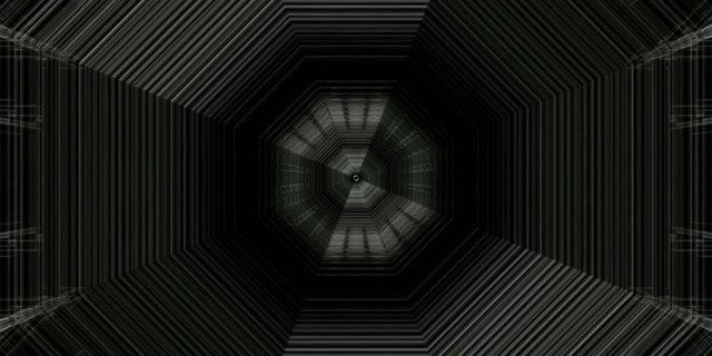 Octagonal Neon Tunnel VJ Loop 2:1 Univisium 60fps Screensaver Motion Background