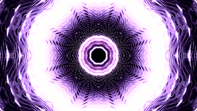 Lila Cosmic Tunnel Abstract VJ Loop - Geometric Kaleidoscope Motion Background