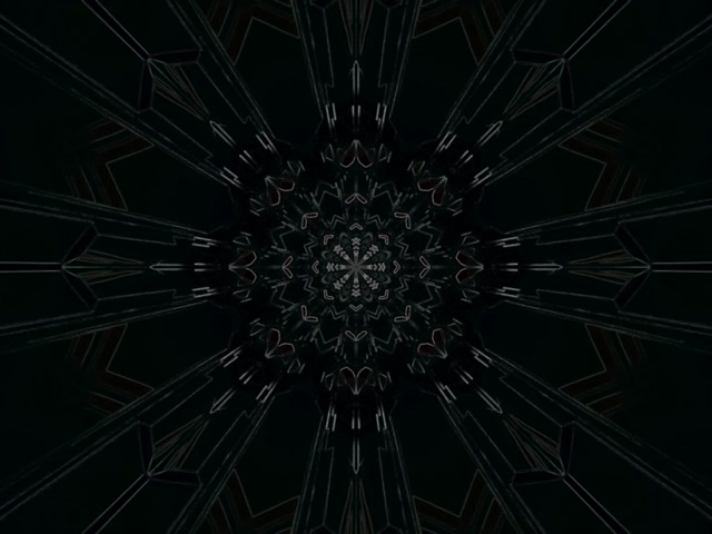 Neon Tunnel Kaleidoscope Mandala 4:3 Classic 60fps Screensaver VJLoops