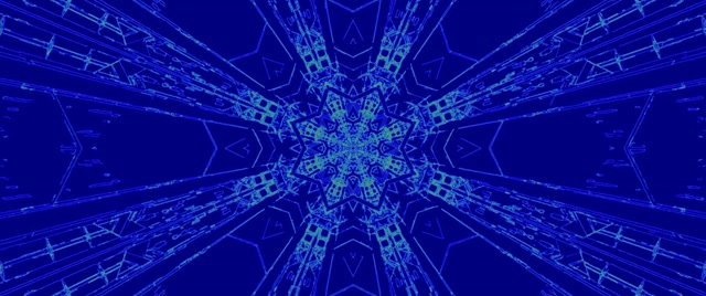 Asul na Neon Tunnel Snowflake screensaver 2.39:1 cinemascope 60fps VJ Loop