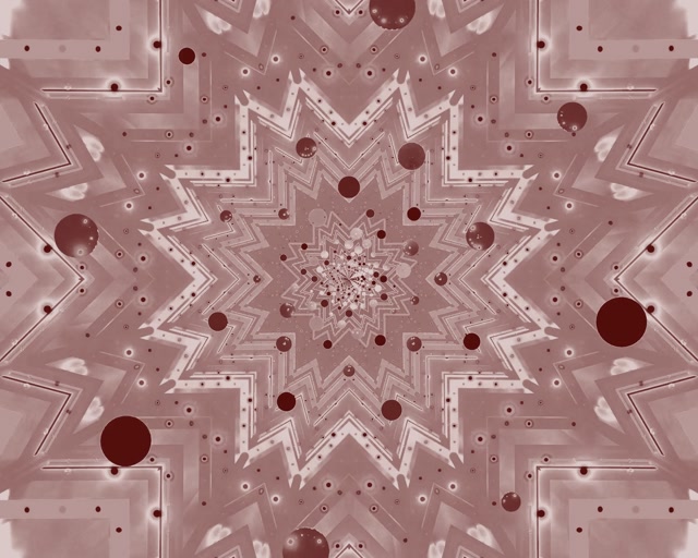 Neon Tunnel Star Kaleidoscope VJ Loop 5:4 Industrial 60fps Screensaver