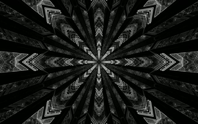 Neon Tunnel Itim na Kaleidoscope Screensaver 60fps 16:10 MacBook VJ Loop