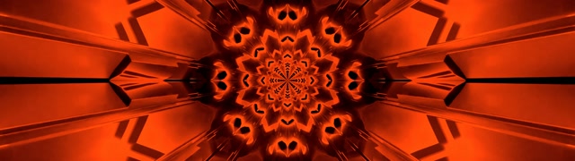 Pula Orange Mandala Neon Tunnel Screensaver 32:9 Super Ultrawide 60fps VJ Loop