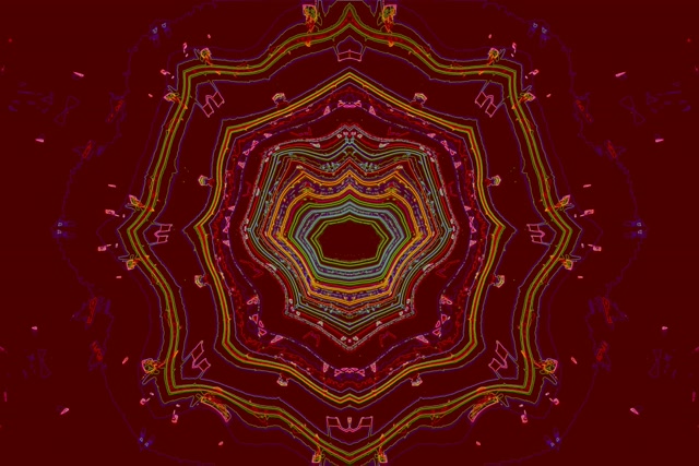 Neon Tunnel Kaleidoscope Star Vortex VJLoops 3:2 Surface 60fps Screensaver