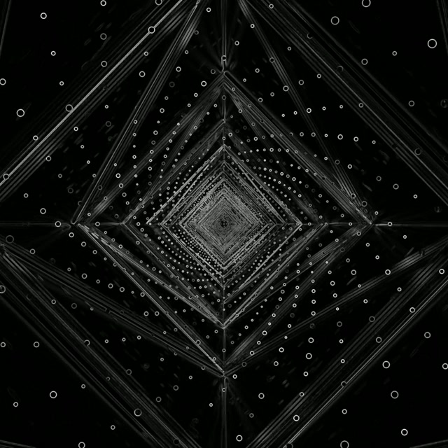 Madilim na Neon Tunnel Screensaver 1:1 Square 60fps VJ Loop Screensaver Windows 11