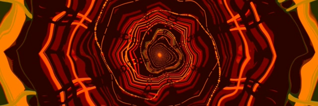 Neon Tunnel Pulang Spiral Vortex 3:1 Triple Wide 60fps Screensaver VJLoops