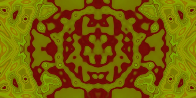 Neon Tunnel Kaleidoscope Berdeng Fractal VJLoops 2:1 Univisium 60fps Screensaver