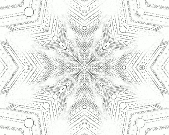 Snowflake Neon Tunnel Puting Fractal 5:4 industrial 60fps Screensaver VJ Loop