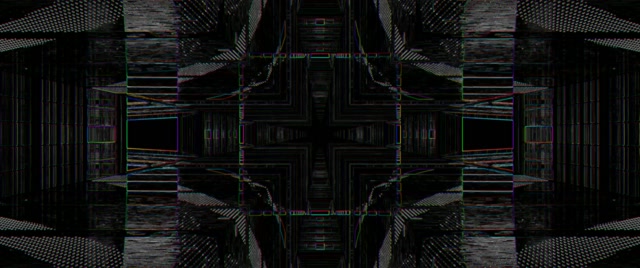 Symmetrical Neon Tunnel Cross Vortex 2.39:1 Cinemascope 60fps VJ Loop Screensaver