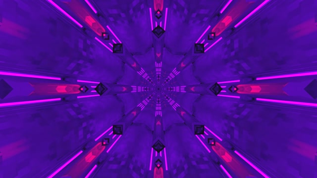 4K UHD 60fps Neon Tunnel Screensaver Windows 10 - VJ Loop Visual Background for Edits