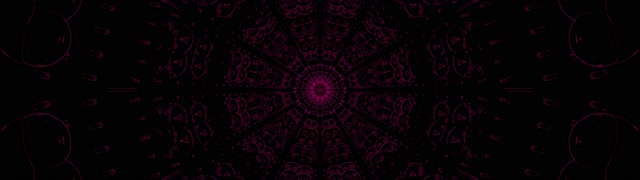Koyu Mor Mandala Kaleidoskop VJLoops - Soyut Geometrik Hareket Arkaplanı
