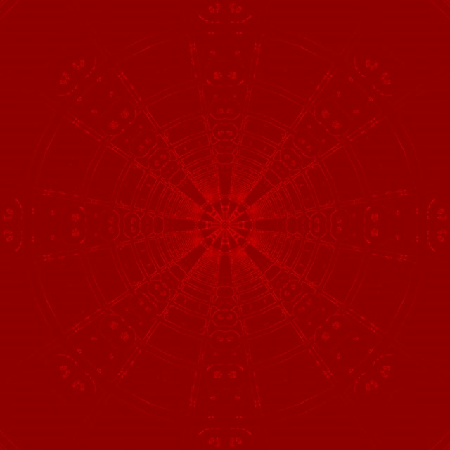 Kırmızı Mandala Neon Tünel VJLoops 1:1 Kare 60fps Ekran Koruyucu