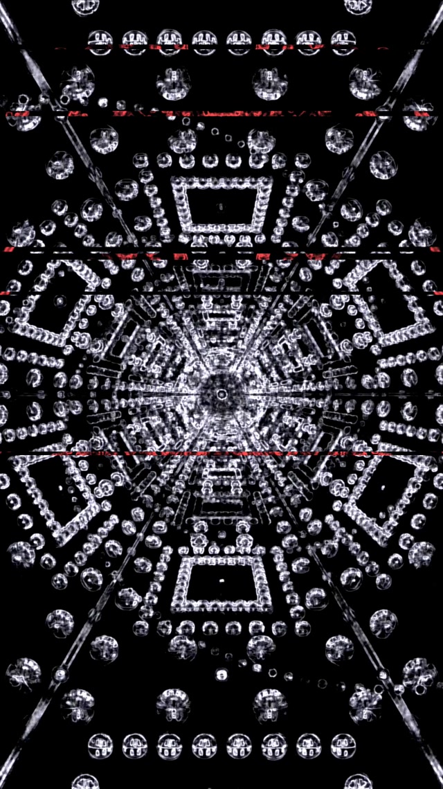 Neon Tünel Baloncuk Mandala VJ Loop 9:16 Reels 60fps Ekran Koruyucu