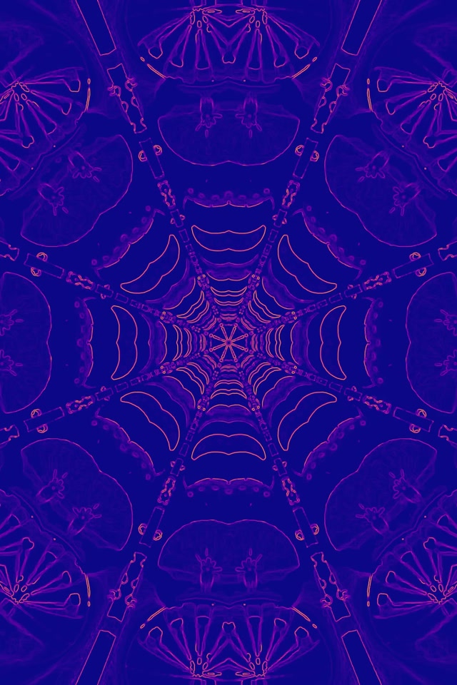 Neon Tünel Kaleidoskop Ağ 2:3 Dikey 60fps Ekran Koruyucu VJ Loop