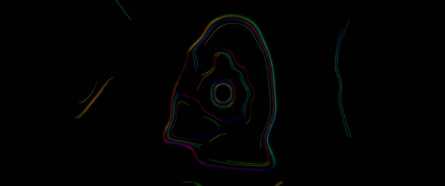 Neon Tunnel Spiraling Vortex Loop | 2.39:1 Cinemascope 60fps VJ Animation Screensaver