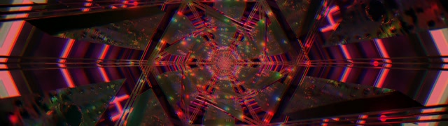 Neon Tüneli Kaleidoskop Yıldız Girdap VJ Loop 32:9 Süper Ultrawide 60fps Ekran Koruyucu