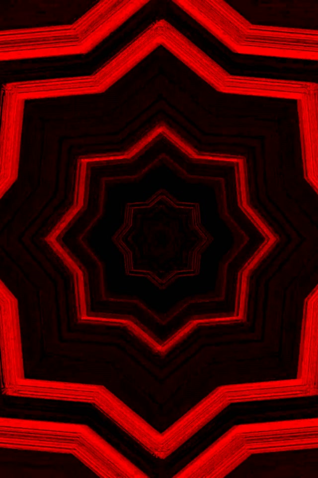 Kırmızı Neon Tünel Yıldız Girdap VJ Loop 2:3 Fotoğraf Portresi 60fps Ekran Koruyucu