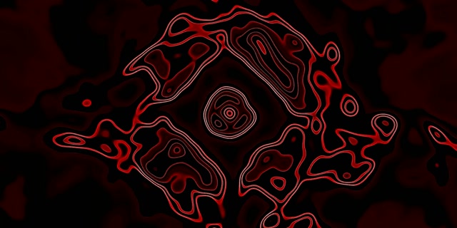 Kırmızı Neon Tünel Kontur Elmas Vj Loop 2:1 Univisium 60fps Ekran Koruyucu