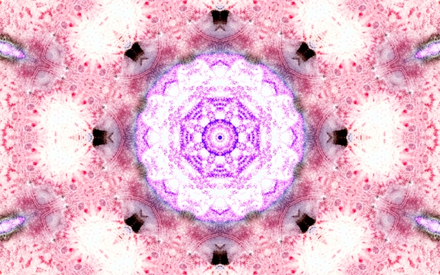 Pembe Neon Tünel Mandala Ekran Koruyucu 60fps 16:10 MacBook VJ Loop