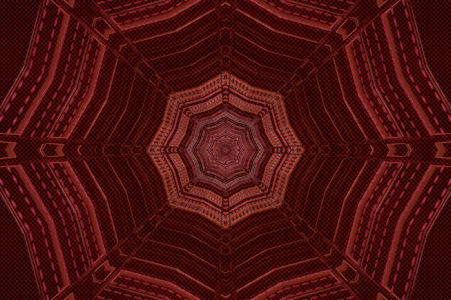 Neon Tünel Kırmızı Sekizgen Girdap VJ Loop 3:2 Surface 60fps Ekran Koruyucu