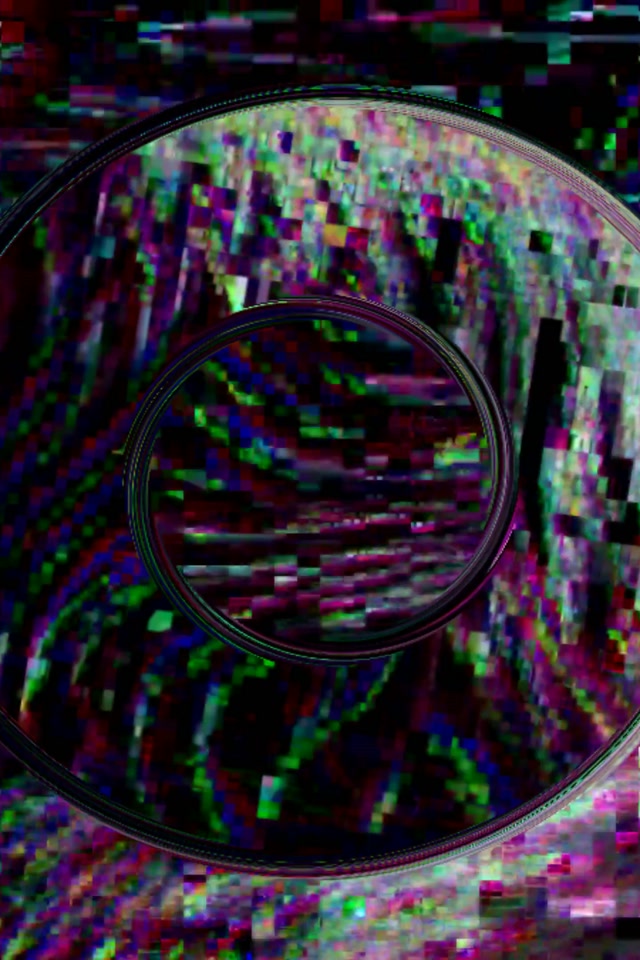 Neon Tünel Glitch Piksel Patlaması VJ Loop 2:3 Photo Portrait 60fps Ekran Koruyucu