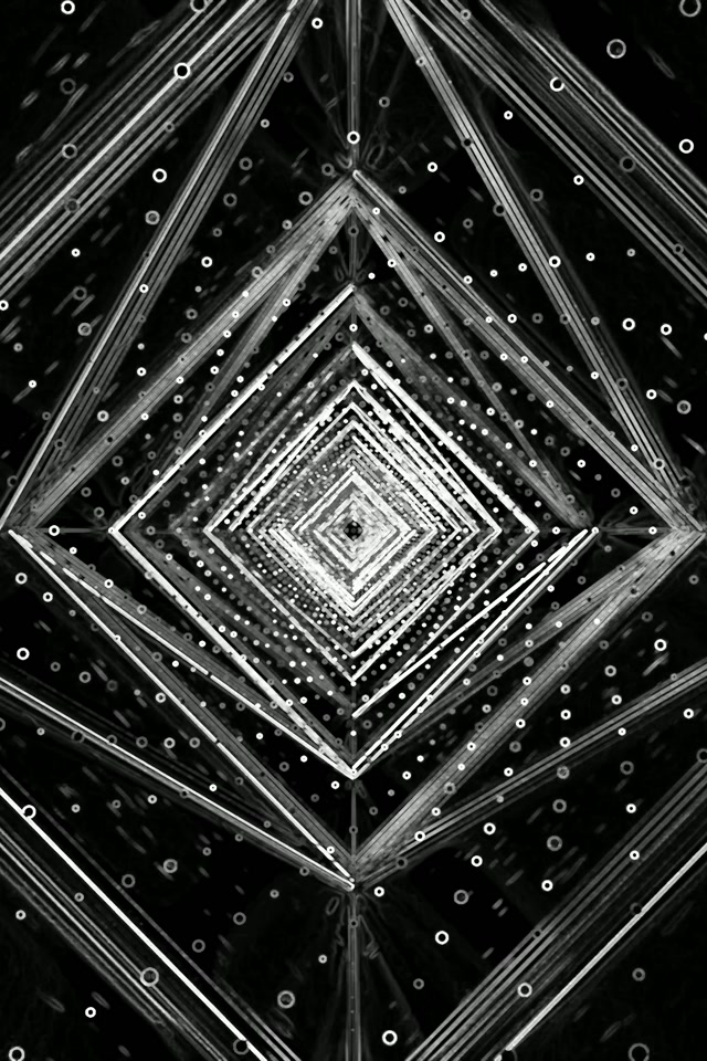 Neon Tünel Elmas Girdap VJ Loop 2:3 Fotoğraf Portresi 60fps Ekran Koruyucu