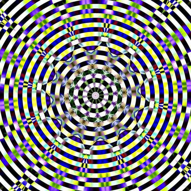 Neon Tunnel Kaleidoscope Vortex 1:1 Square 60fps Screensaver VJ Loop