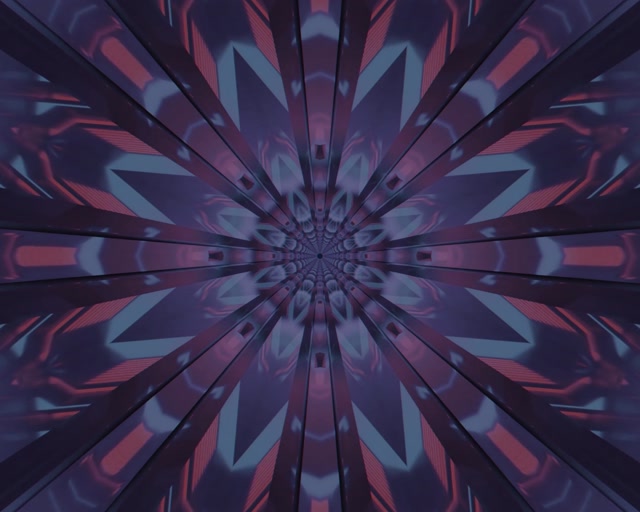 VJ loop Neon Tunnel Mor Kaleidoscope Yıldız Patlama 5:4 endüstriyel 60fps ekran koruyucu