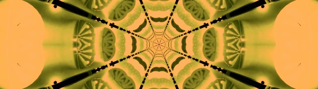 Neon Tüneli Kaleidoskop Ağ 32:9 Süper Ultrawide 60fps Ekran Koruyucu VJ Loop