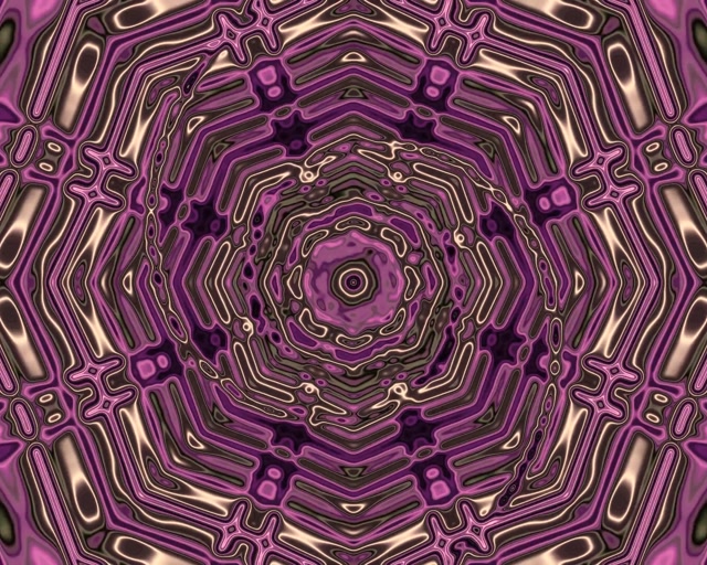 Neon Tünel Mor Fraktal Kaleidoskop 5:4 Endüstriyel 60fps Ekran Koruyucu Vj Loop