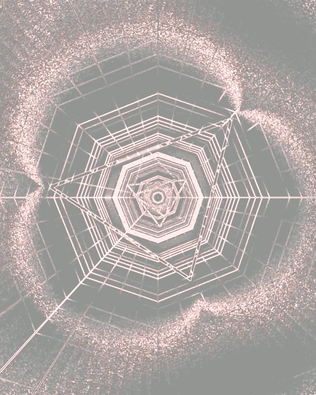 Neon Tünel Sekizgen Izgara Girdap VJ Loop 4:5 Instagram 60fps Ekran Koruyucu