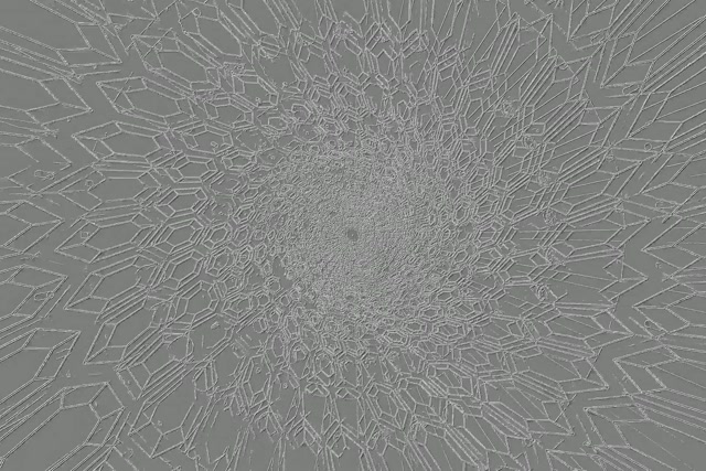 Neon Tunnel Kristal Fraktal Patlama VJ Loop 3:2 Surface 60fps Ekran Koruyucu