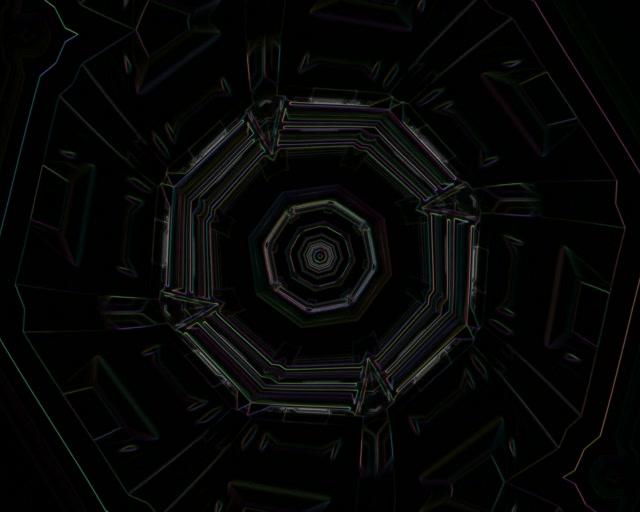 5:4 industrial Neon Tunnel Octagon Vortex 60fps VJ Loop Screensaver