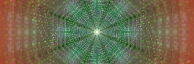 Radial Neon Tunnel 3:1 Triple Wide 60fps VJ Loop Screensaver Motion Background