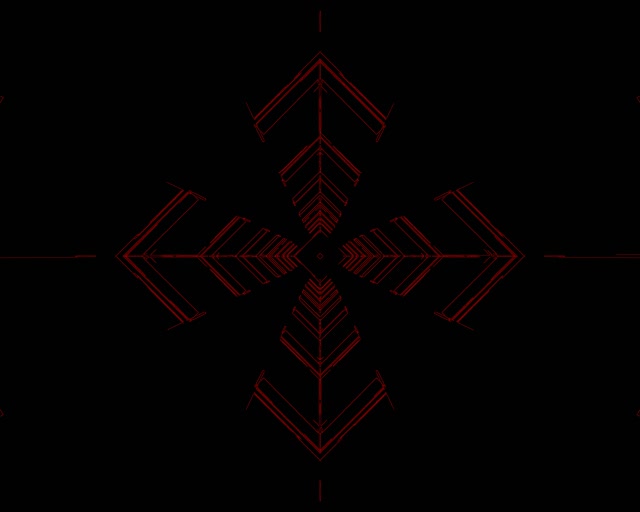 Vj loop 5:4 industrial 60fps ekran koruyucu kırmızı neon tünel ok çapraz simetri