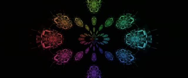 Neon Tünel Kaleidoskop Mandala VjLoops 2.39:1 Cinemascope 60fps Ekran Koruyucu