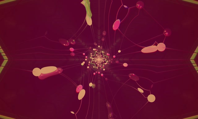 VJ Loop Neon Tünel Yıldız Kaleidoskop 5:3 Geniş 60fps Ekran Koruyucu