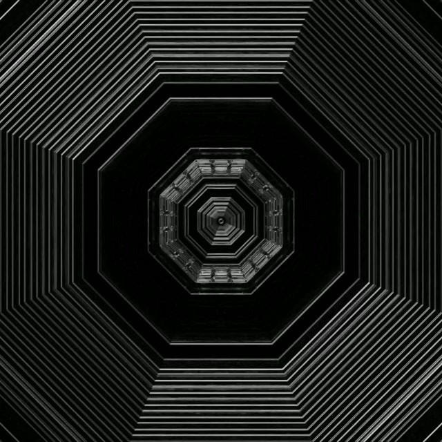 Neon Tünel Sekizgen Girdap VJ Loop 1:1 Kare 60fps Ekran Koruyucu