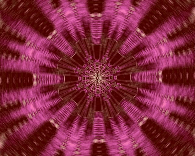 Neon Tünel Pembe Kaleidoskop Patlama VJ Loop 5:4 Industrial 60fps Ekran Koruyucu