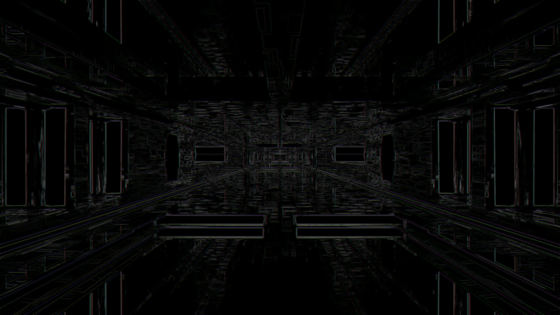 Neon Tunnel Screensaver 4K 60fps VJ Loop Windows PC