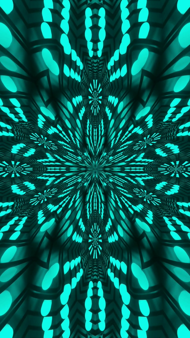 Red Fractal Kaleidoscope Neon Tunnel Vj Loop 9:16 Reels 60fps Screensaver