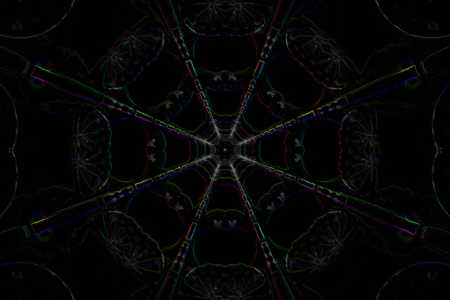 Neon Tunnel Kaleidoscope Vortex 3:2 Surface 60fps Screensaver Loop