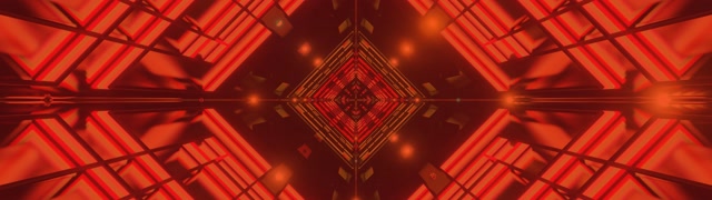 Red Neon Tunnel Diamond Kaleidoscope 32:9 Super Ultrawide 60fps Screensaver Vj Loop