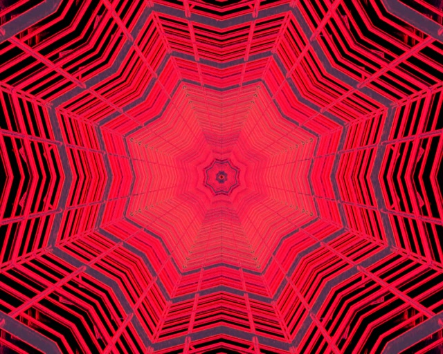 Vj loop Neon Tunnel Red Octagon Vortex 5:4 Industrial 60fps Screensaver