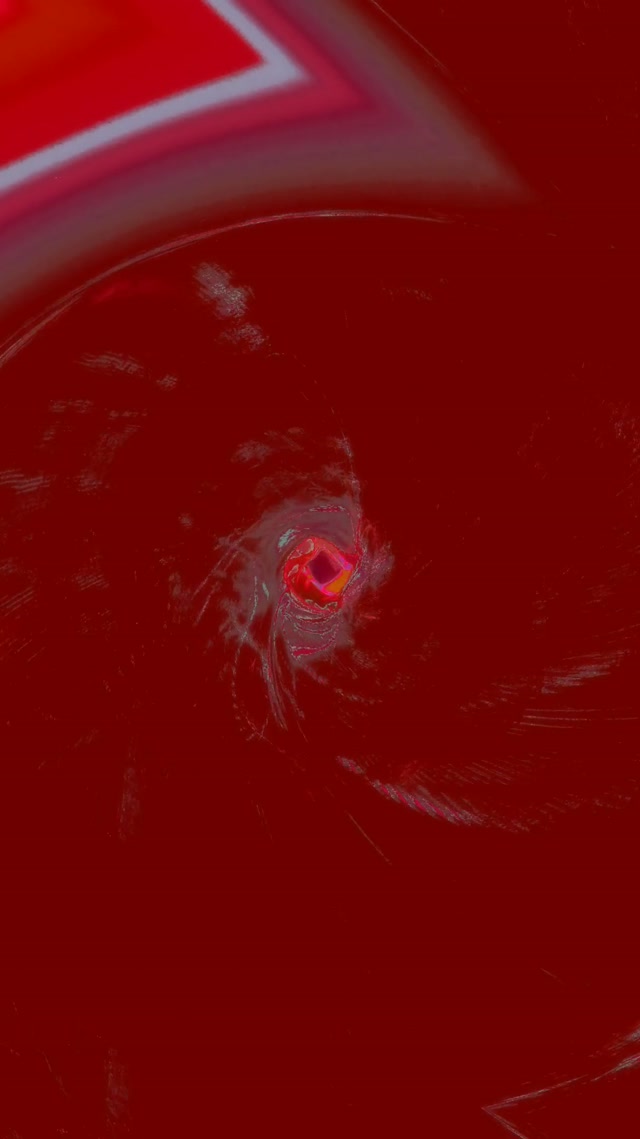 Red Neon Tunnel Spiral Vortex 9:16 Reels 60fps Screensaver Loop