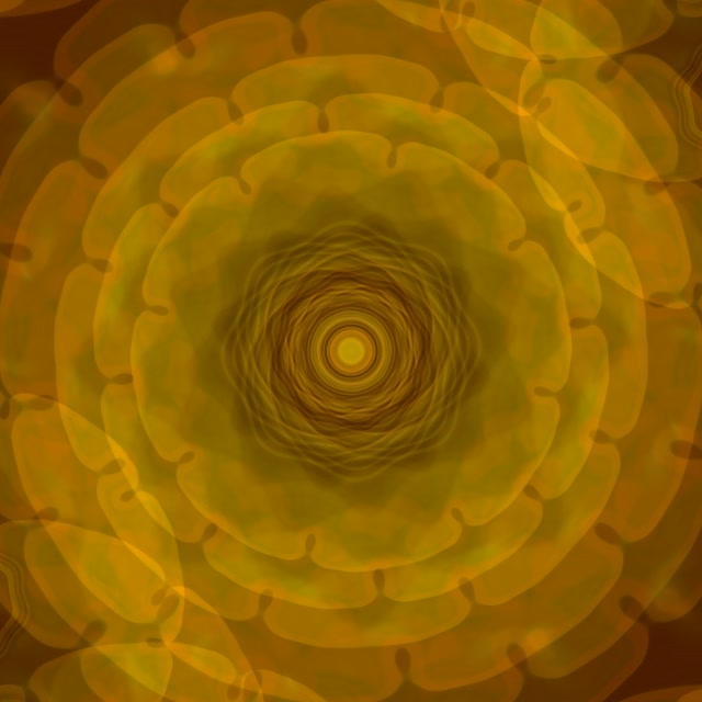 Yellow Neon Tunnel | 1:1 Square 60fps Screensaver | Spiraling Vortex Loop