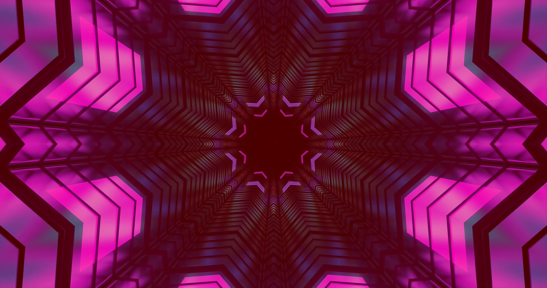 Neon Tunnel VJ Loop 4K UHD 60FPS Purple Pink Screensaver