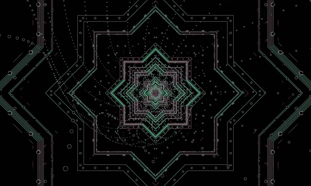 Неоновий Тунель Зелена Схема 5:3 Широкий 60fps Заставка VJ Loop