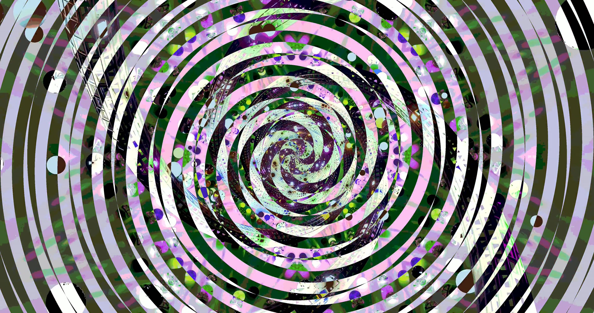 Neon Tunnel Spiral Screensaver 4K UHD 60fps VJ Loop Screensaver PC